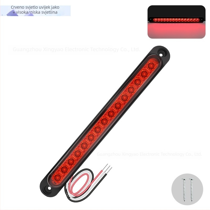 LED stražnje svjetlo za kamion i prikolicu, 15 LED, široki raspon napona 12-24V, 500 lm, vijek trajanja 50 000 h, model 15LED