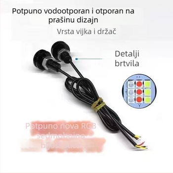 LED svjetlo u stilu aviona za električna vozila i motocikle – treptanje, dekorativno, motiv Godina konja