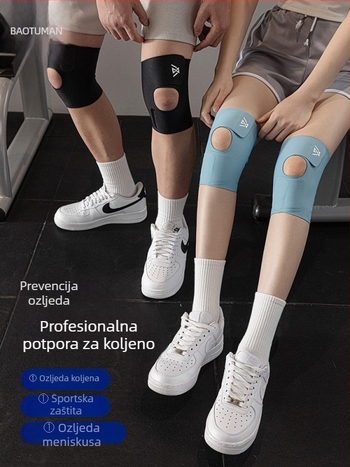 Unisex ultra-tanki zaštitnik koljena s zaštitom meniska i patelle, za trčanje, odbojku i vožnju biciklom