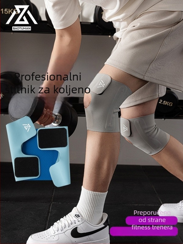 Unisex ultra-tanki zaštitnik koljena s zaštitom meniska i patelle, za trčanje, odbojku i vožnju biciklom