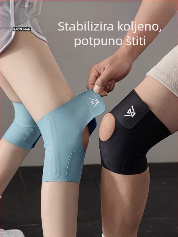 Unisex ultra-tanki zaštitnik koljena s zaštitom meniska i patelle, za trčanje, odbojku i vožnju biciklom