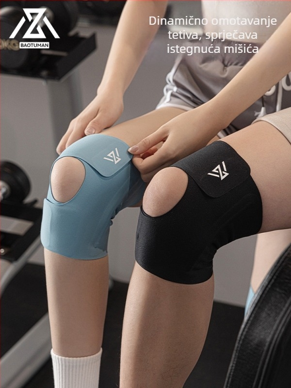 Unisex ultra-tanki zaštitnik koljena s zaštitom meniska i patelle, za trčanje, odbojku i vožnju biciklom
