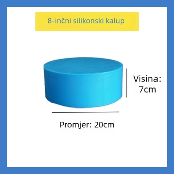 Okrugla silikonska kalupa za kolač za DIY fondant dekoraciju i vježbanje premazivanja