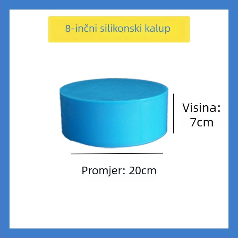 Okrugla silikonska kalupa za kolač za DIY fondant dekoraciju i vježbanje premazivanja