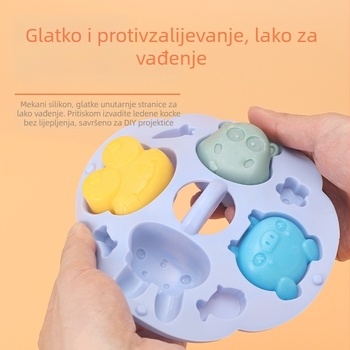 Silikonska kalupa za kolače, prehrambene klase, nepravilnog oblika, za kuhanje na pari dječjih jela