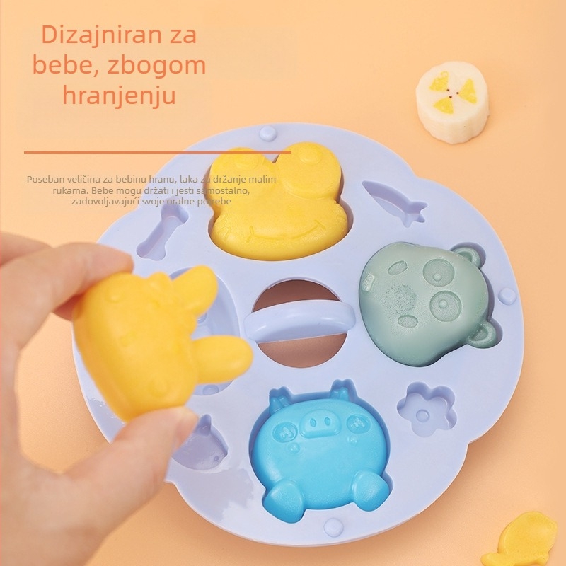 Silikonska kalupa za kolače, prehrambene klase, nepravilnog oblika, za kuhanje na pari dječjih jela