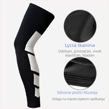 Dugotrajne zaštitne gaće za potkoljenicu za odrasle — košarka i nogomet, zaštita donje noge, elastični Lycra, brzo sušenje