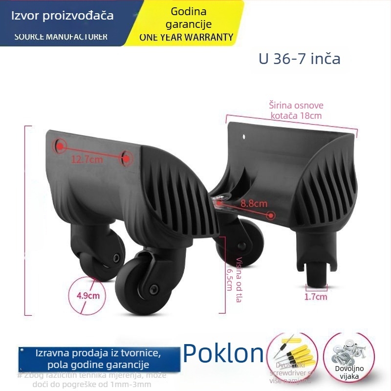 Unique ABS kotačić za prtljagu – univerzalni kotač, dodaci za torbe, zamjena kotača