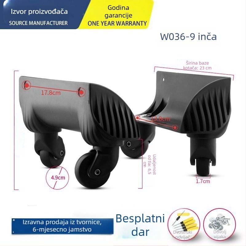 Unique ABS kotačić za prtljagu – univerzalni kotač, dodaci za torbe, zamjena kotača