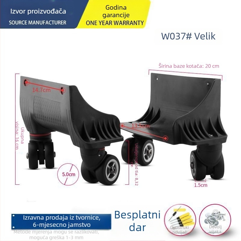 Unique ABS kotačić za prtljagu – univerzalni kotač, dodaci za torbe, zamjena kotača