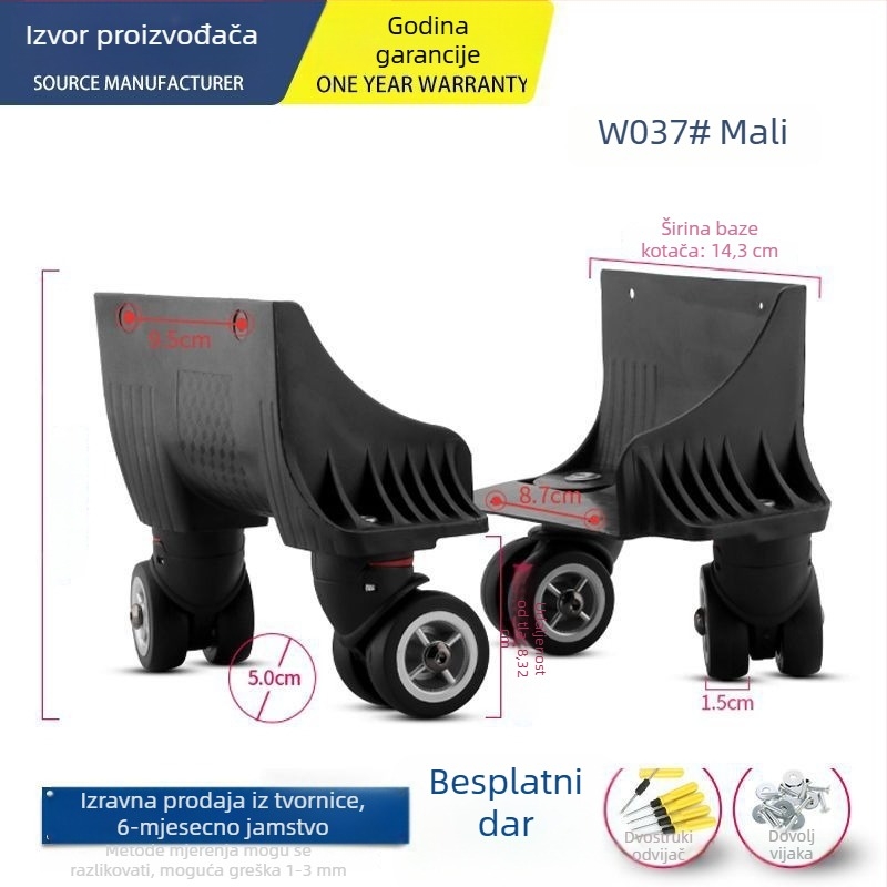 Unique ABS kotačić za prtljagu – univerzalni kotač, dodaci za torbe, zamjena kotača