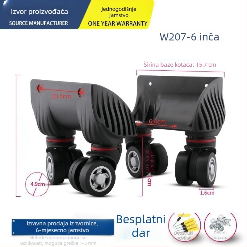 Unique ABS kotačić za prtljagu – univerzalni kotač, dodaci za torbe, zamjena kotača