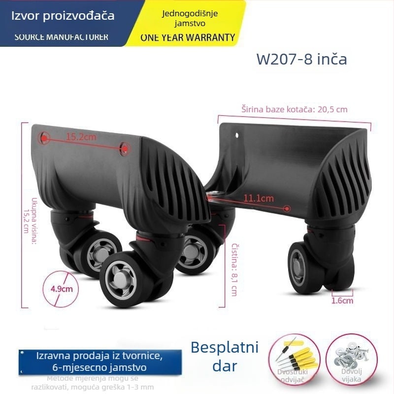 Unique ABS kotačić za prtljagu – univerzalni kotač, dodaci za torbe, zamjena kotača