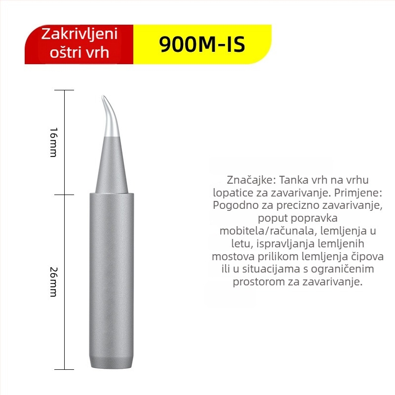 Vrhovi za lemilicu – LIHONK/Macro, 900m serija, oblici vrhova: rezni, okrugli, oštri, potkovasti