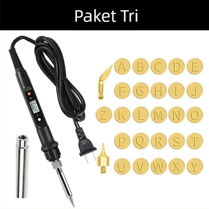 Set lemilice s regulacijom temperature za modeliranje i graviranje, s vrhovima za graviranje i cvjetnim vrhovima za lemljenje – Materijal: aluminijska smjesa; Ulazno napajanje: 80; Svrha: posebno za lemljenje i zavarivanje.