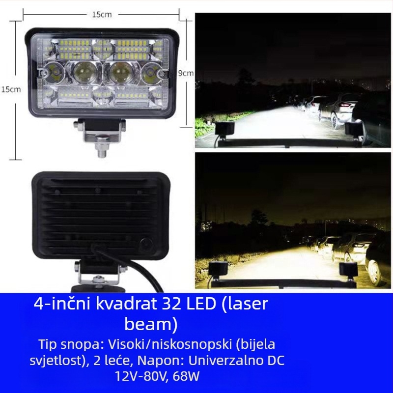 LED far automobila (78W, 12-80V, 12000 lm, 6000-6500K)