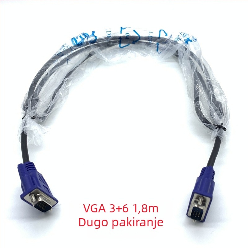 VGA kabel za računalo i monitor, različite duljine: 1,5 m, 3 m, 5 m, 10 m, 15 m, 20 m, 30 m, HD video kabel