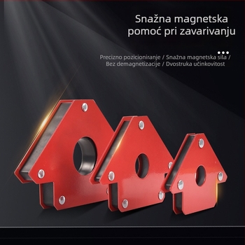 Magnetski držač za zavarivanje s 90° višestrukim kutem i magnetskim lokatorom