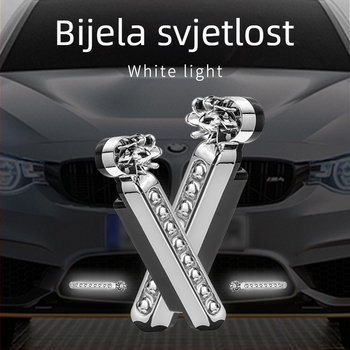 Curdy Vjetro Dnevna Svjetla — LED dnevna svjetla za automobil, napajana vjetrom, bez kablova, svjetiljka srednje mreže