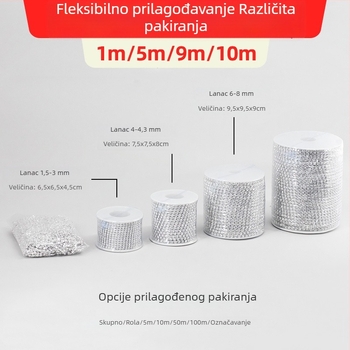 DIY Rhinestone Claw Chain za haljinu — ručno šivani dodaci od kristalnog stakla