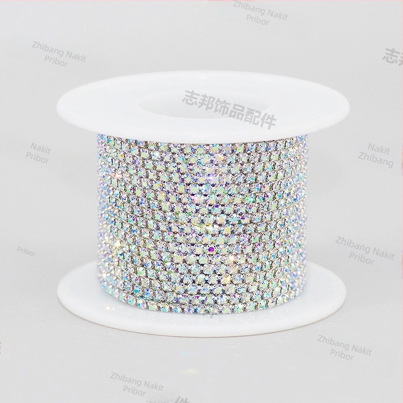 DIY Rhinestone Claw Chain za haljinu — ručno šivani dodaci od kristalnog stakla