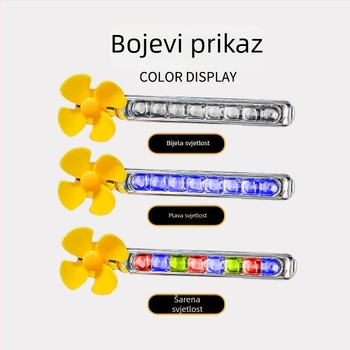 Vjetrom pokretana LED dnevna svjetla za automobile i motocikle, bez žica (1W, 3V, 0.2A)