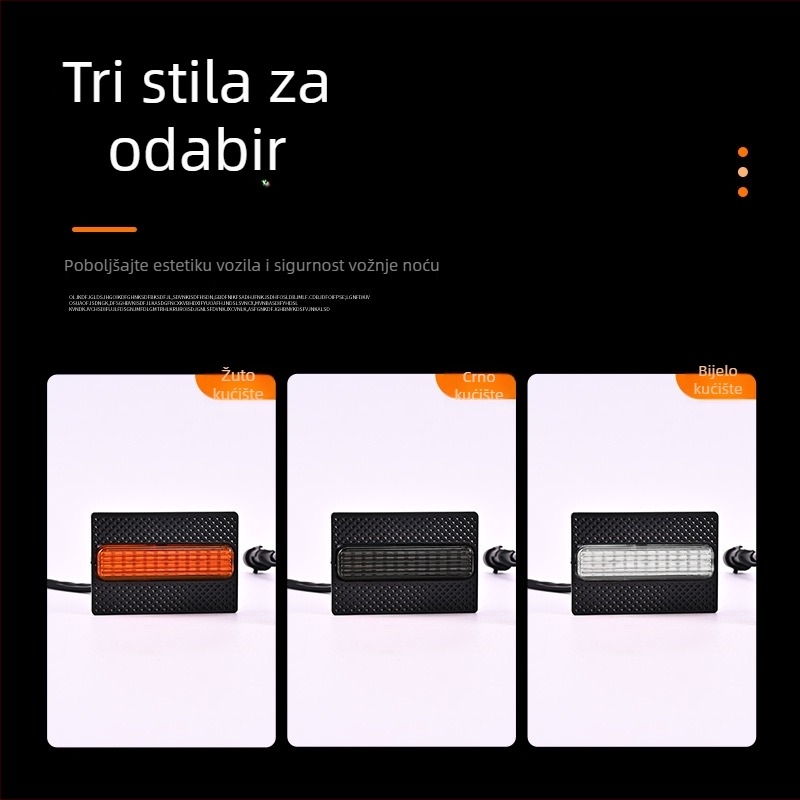 LED dnevna svjetla za rešetku Toyota Speedo 4Runner TRD SR5, kompatibilna s 25 modela, 12V, 5W, ABS plastika, 0.4A, vijek trajanja 50 000 h