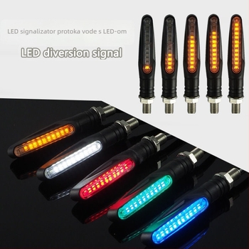 LED pokazivač smjera za motocikl, 12V, ravni bar dizajn, model 027a/027b, univerzalna kompatibilnost