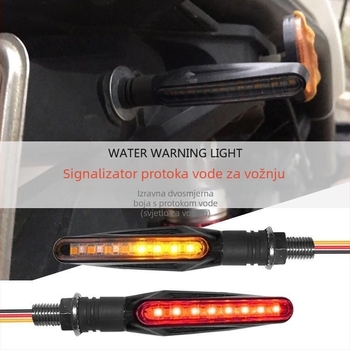 LED pokazivač smjera za motocikl, 12V, ravni bar dizajn, model 027a/027b, univerzalna kompatibilnost
