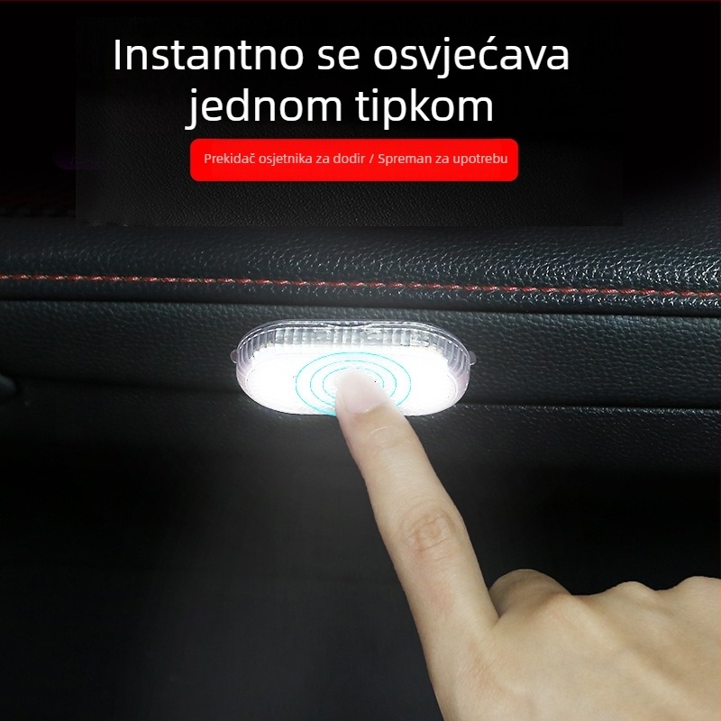 Unutarnje LED osvjetljenje autom – bežično, bez vodiča, ambijentalno osvjetljenje, model Touch LED lighting (Značka: Car Fragrance; OEM; Pomoć pri instalaciji)