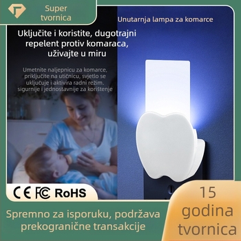 Nova lampa za uništavanje komaraca za kućnu upotrebu, priključna lampa za hvatanje letećih insekata uz ljubičastu svjetlost, unutarnja hvatanje
