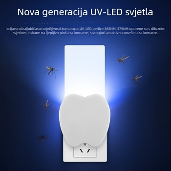 Nova lampa za uništavanje komaraca za kućnu upotrebu, priključna lampa za hvatanje letećih insekata uz ljubičastu svjetlost, unutarnja hvatanje