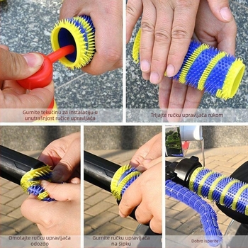 Navlaka za ručicu upravljača za električno vozilo/motocikl, od aluminijske legure, protuklizna i antiperspiracijska, kompatibilna sa Sudden luck