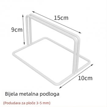 Zidni izložbeni stalak s metalnom mrežom – skandinavski stil, željezna umjetnička obrada, dvostruki sloj