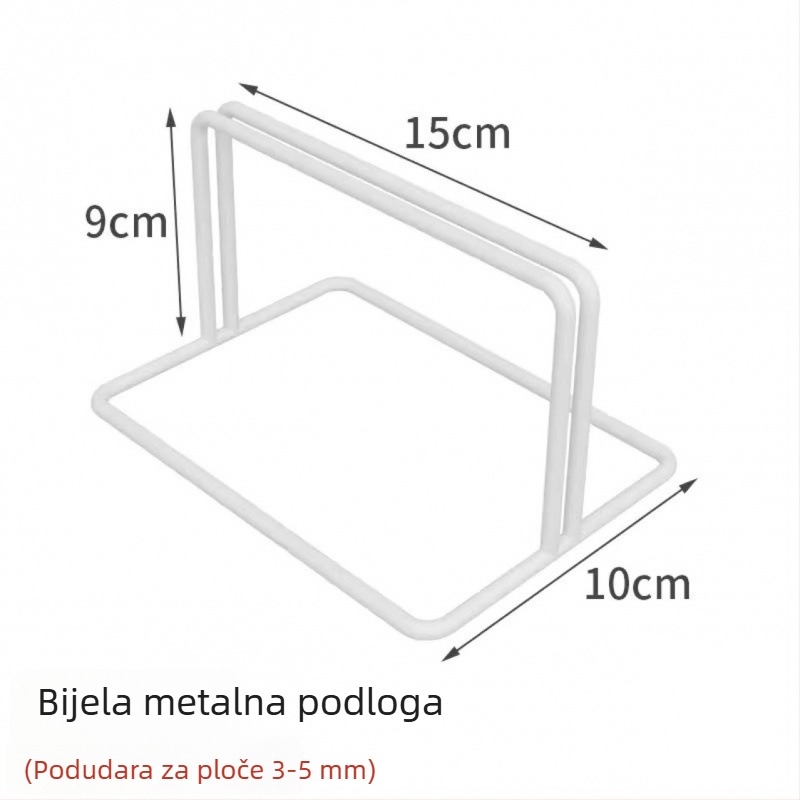 Zidni izložbeni stalak s metalnom mrežom – skandinavski stil, željezna umjetnička obrada, dvostruki sloj