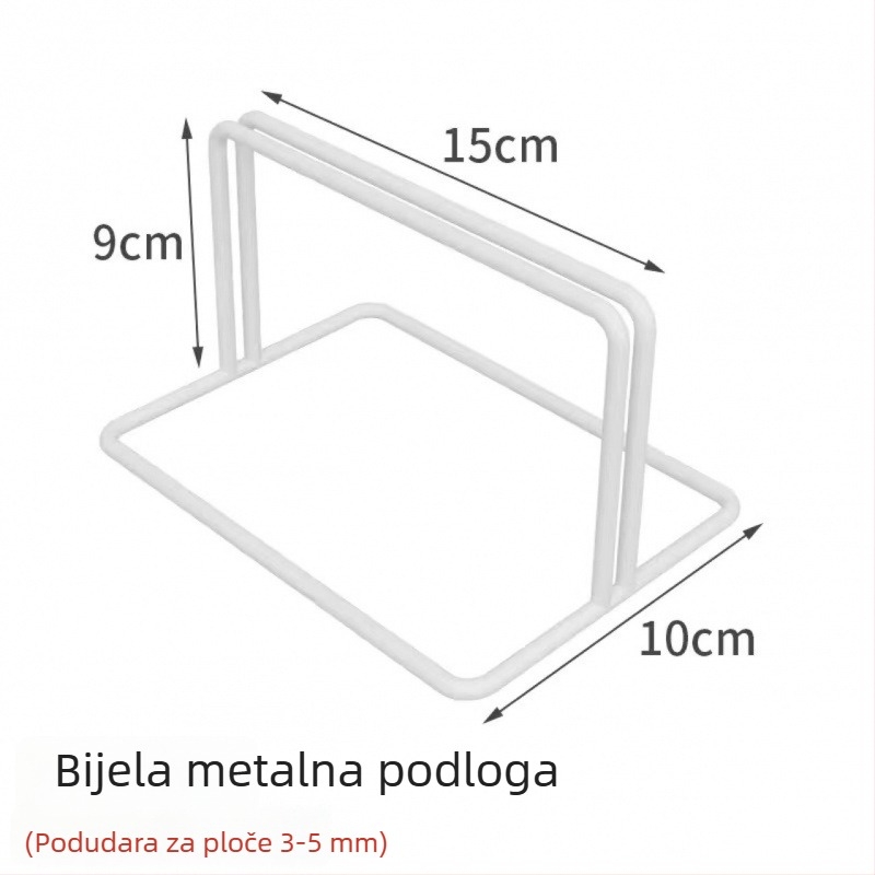 Zidni izložbeni stalak s metalnom mrežom – skandinavski stil, željezna umjetnička obrada, dvostruki sloj