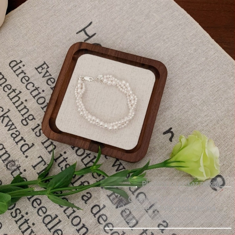 Drvena ploča za prikaz nakita za prstenje i lančiće, jednodjelna, umjetnički stil, sprejem oslikana