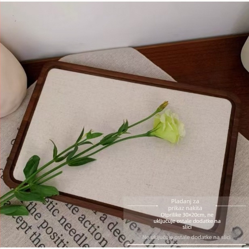 Drvena ploča za prikaz nakita za prstenje i lančiće, jednodjelna, umjetnički stil, sprejem oslikana