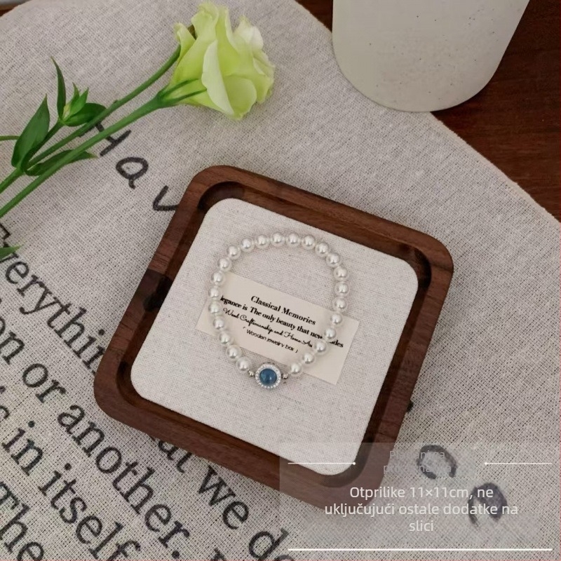 Drvena ploča za prikaz nakita za prstenje i lančiće, jednodjelna, umjetnički stil, sprejem oslikana