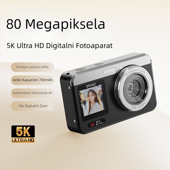 Profesionalna CMOS SD kamera s 18x optičkim zumom, 80 MP senzorom, 2,8-inčni LCD zaslon, microSD memorija, podrška noćnom snimanju