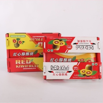 Voćne kutije za poklone od valovitog kartona, offset tisak i toplo utiskivanje; bez logotipa; materijal: papirnati karton