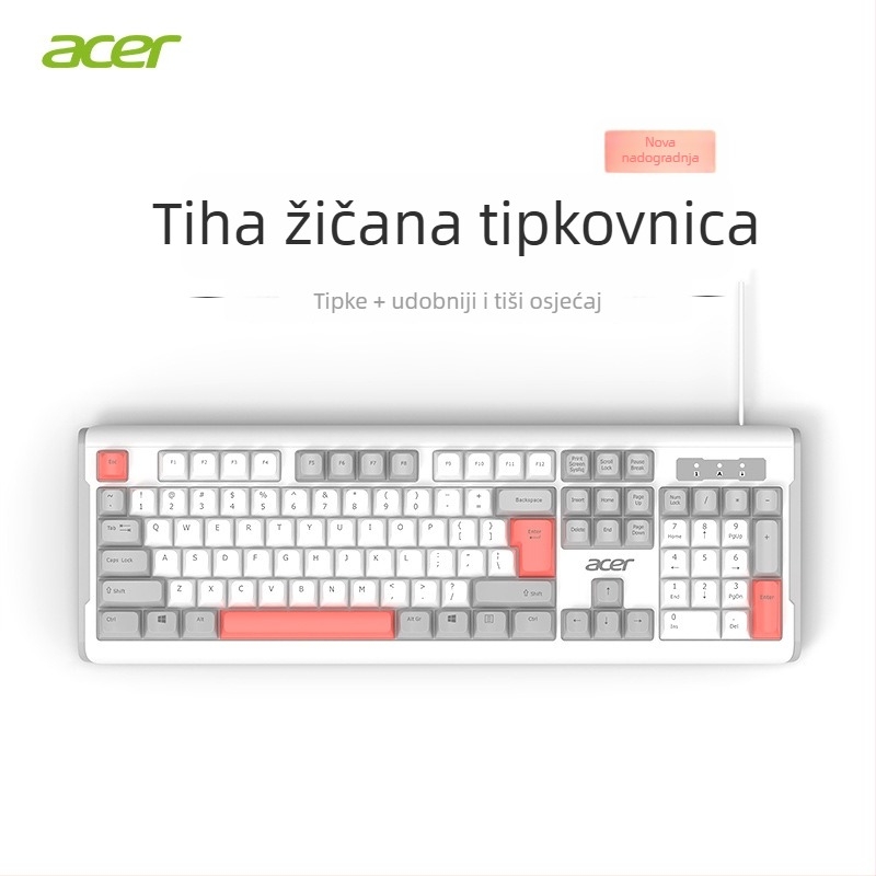 Komplet tipkovnice i miša s numeričkom tipkovnicom, USB veza, za ured