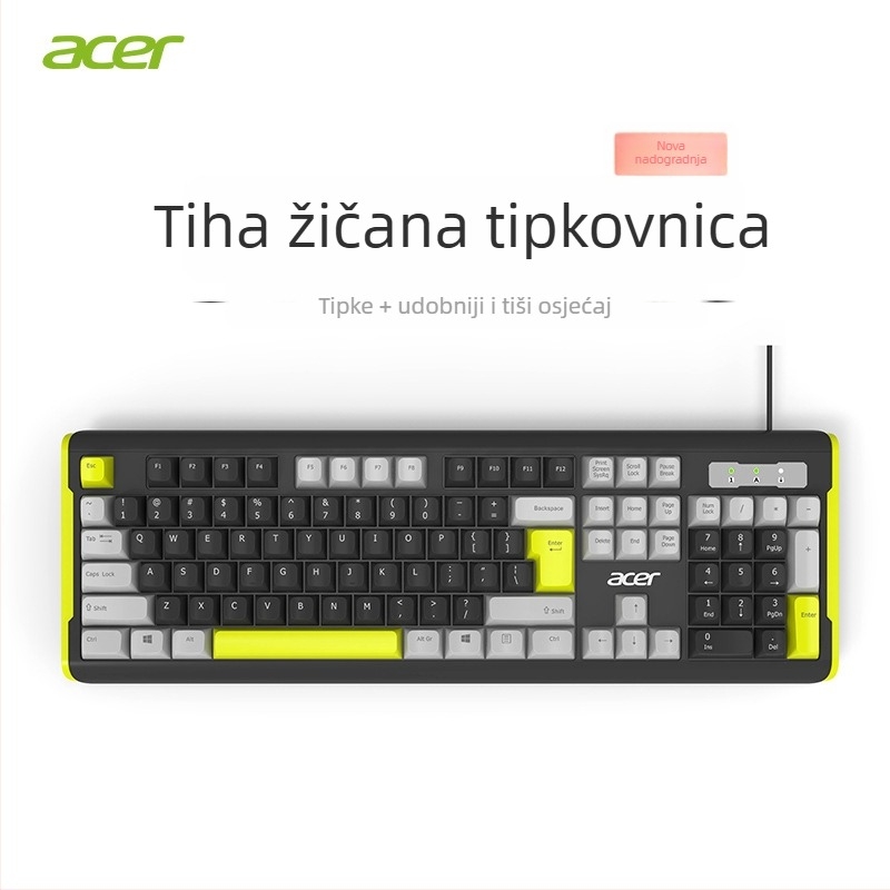 Komplet tipkovnice i miša s numeričkom tipkovnicom, USB veza, za ured
