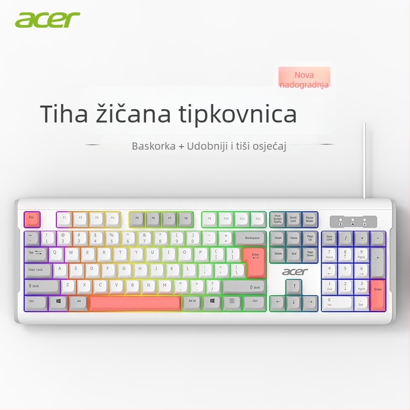Komplet tipkovnice i miša s numeričkom tipkovnicom, USB veza, za ured