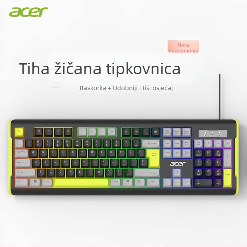 Komplet tipkovnice i miša s numeričkom tipkovnicom, USB veza, za ured