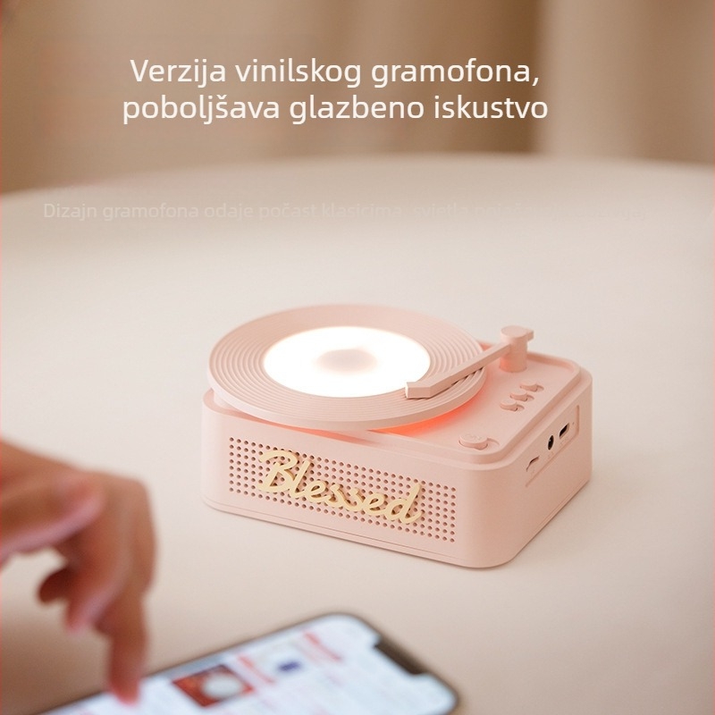 Bluetooth zvučnik sa ugrađenim karaoke mikrofonom – Bluetooth 5.3, izlaz 6W, baterija 1200–2000mAh, raspon frekvencija 20Hz–20kHz, SNR ≥70dB