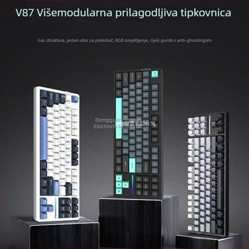 Numerička tipkovnica s tri načina rada, gasket konstrukcija, hot-swappable tipke, RGB osvjetljenje, mehanička tipkovnica