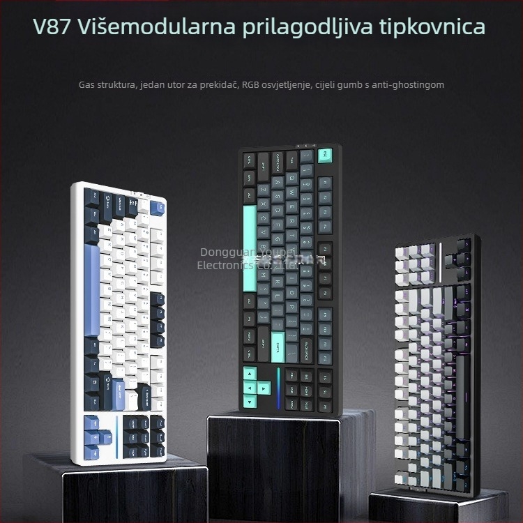 Numerička tipkovnica s tri načina rada, gasket konstrukcija, hot-swappable tipke, RGB osvjetljenje, mehanička tipkovnica