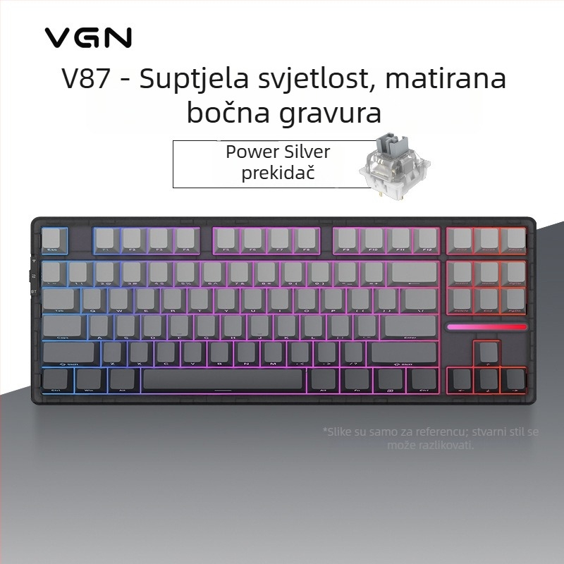 Numerička tipkovnica s tri načina rada, gasket konstrukcija, hot-swappable tipke, RGB osvjetljenje, mehanička tipkovnica
