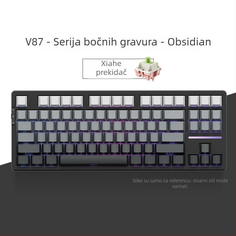 Numerička tipkovnica s tri načina rada, gasket konstrukcija, hot-swappable tipke, RGB osvjetljenje, mehanička tipkovnica